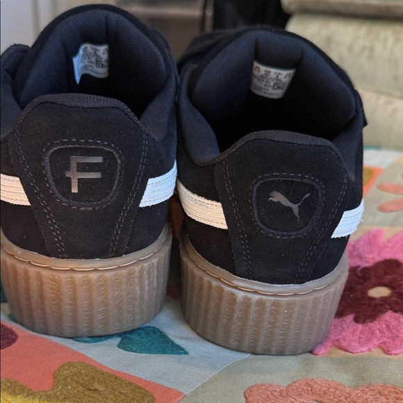 Fenti X Puma Black and White Athletic Shoes with TAN Gum Sole SIZE 9 - Picture 7 of 8